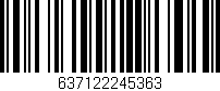 Código de barras (EAN, GTIN, SKU, ISBN): '637122245363'