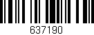 Código de barras (EAN, GTIN, SKU, ISBN): '637190'