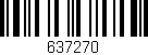 Código de barras (EAN, GTIN, SKU, ISBN): '637270'