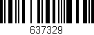 Código de barras (EAN, GTIN, SKU, ISBN): '637329'