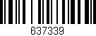 Código de barras (EAN, GTIN, SKU, ISBN): '637339'