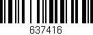 Código de barras (EAN, GTIN, SKU, ISBN): '637416'