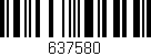 Código de barras (EAN, GTIN, SKU, ISBN): '637580'