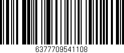Código de barras (EAN, GTIN, SKU, ISBN): '6377709541108'
