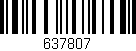 Código de barras (EAN, GTIN, SKU, ISBN): '637807'