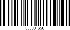 Código de barras (EAN, GTIN, SKU, ISBN): '63800/650'