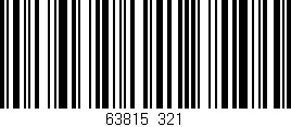 Código de barras (EAN, GTIN, SKU, ISBN): '63815/321'