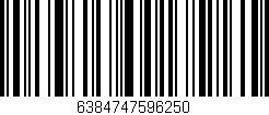 Código de barras (EAN, GTIN, SKU, ISBN): '6384747596250'