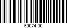 Código de barras (EAN, GTIN, SKU, ISBN): '63874-00'