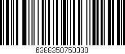 Código de barras (EAN, GTIN, SKU, ISBN): '6388350750030'