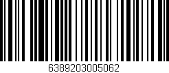 Código de barras (EAN, GTIN, SKU, ISBN): '6389203005062'
