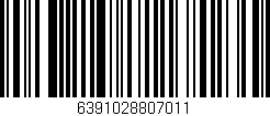 Código de barras (EAN, GTIN, SKU, ISBN): '6391028807011'