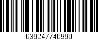 Código de barras (EAN, GTIN, SKU, ISBN): '639247740990'