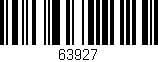 Código de barras (EAN, GTIN, SKU, ISBN): '63927'