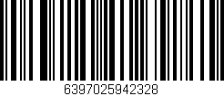 Código de barras (EAN, GTIN, SKU, ISBN): '6397025942328'