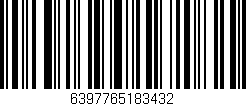 Código de barras (EAN, GTIN, SKU, ISBN): '6397765183432'