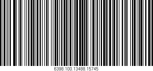 Código de barras (EAN, GTIN, SKU, ISBN): '6398.100.13488.15745'