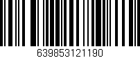 Código de barras (EAN, GTIN, SKU, ISBN): '639853121190'