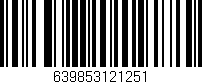 Código de barras (EAN, GTIN, SKU, ISBN): '639853121251'