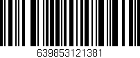 Código de barras (EAN, GTIN, SKU, ISBN): '639853121381'