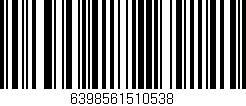 Código de barras (EAN, GTIN, SKU, ISBN): '6398561510538'