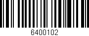 Código de barras (EAN, GTIN, SKU, ISBN): '6400102'