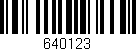 Código de barras (EAN, GTIN, SKU, ISBN): '640123'