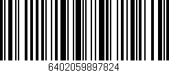 Código de barras (EAN, GTIN, SKU, ISBN): '6402059897824'