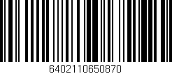Código de barras (EAN, GTIN, SKU, ISBN): '6402110650870'