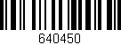 Código de barras (EAN, GTIN, SKU, ISBN): '640450'