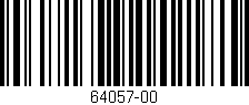 Código de barras (EAN, GTIN, SKU, ISBN): '64057-00'