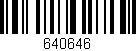 Código de barras (EAN, GTIN, SKU, ISBN): '640646'