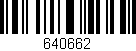 Código de barras (EAN, GTIN, SKU, ISBN): '640662'