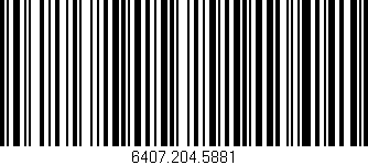 Código de barras (EAN, GTIN, SKU, ISBN): '6407.204.5881'