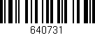 Código de barras (EAN, GTIN, SKU, ISBN): '640731'