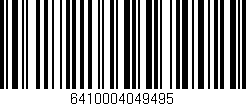 Código de barras (EAN, GTIN, SKU, ISBN): '6410004049495'