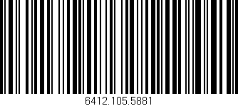 Código de barras (EAN, GTIN, SKU, ISBN): '6412.105.5881'