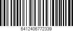 Código de barras (EAN, GTIN, SKU, ISBN): '6412406772339'