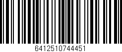 Código de barras (EAN, GTIN, SKU, ISBN): '6412510744451'