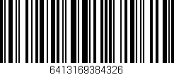 Código de barras (EAN, GTIN, SKU, ISBN): '6413169384326'