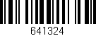 Código de barras (EAN, GTIN, SKU, ISBN): '641324'