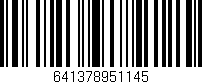 Código de barras (EAN, GTIN, SKU, ISBN): '641378951145'