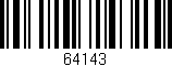 Código de barras (EAN, GTIN, SKU, ISBN): '64143'