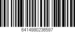 Código de barras (EAN, GTIN, SKU, ISBN): '6414980236597'