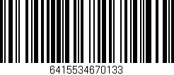 Código de barras (EAN, GTIN, SKU, ISBN): '6415534670133'