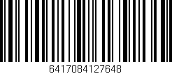 Código de barras (EAN, GTIN, SKU, ISBN): '6417084127648'