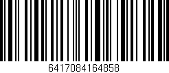 Código de barras (EAN, GTIN, SKU, ISBN): '6417084164858'