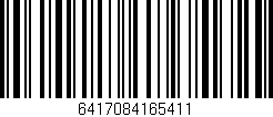 Código de barras (EAN, GTIN, SKU, ISBN): '6417084165411'