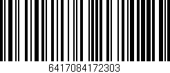 Código de barras (EAN, GTIN, SKU, ISBN): '6417084172303'