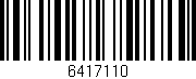 Código de barras (EAN, GTIN, SKU, ISBN): '6417110'